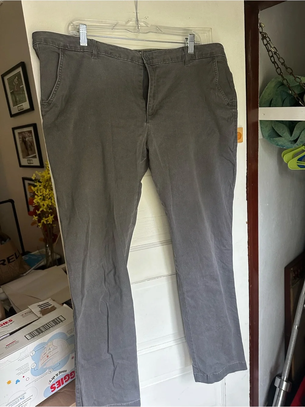 Eddie Bauer Women's Gray Chino Pants